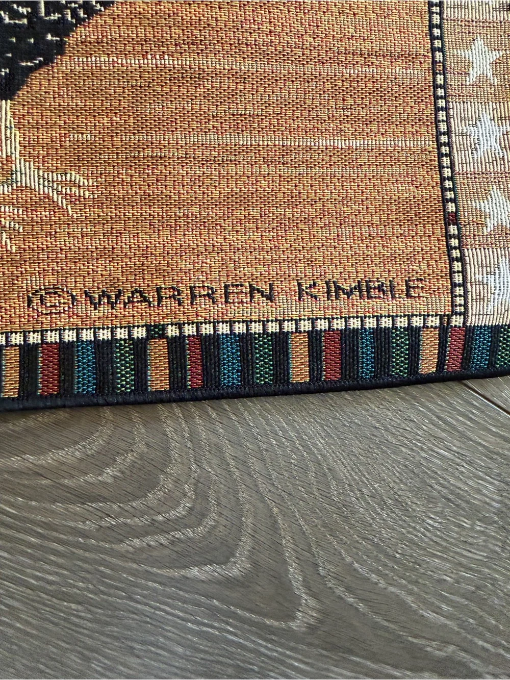 Warren Kimble Set 4 Tapestry Placemats Rooster Various Colors Country Farm Decor